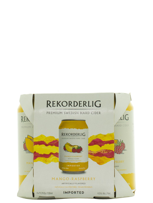 Rekorderlig Premium Mango Raspberry Hard Cider 4pk B 21 Fine Wine Spirits