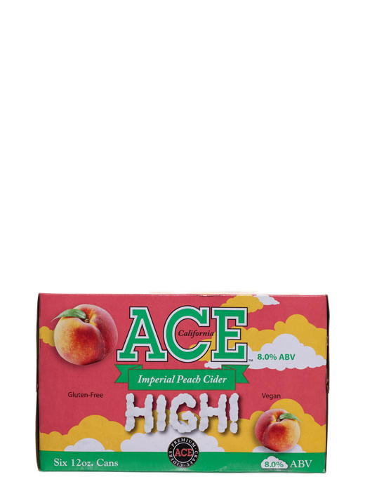 ACE HIGH Imperial Peach Hard Cider 6pk Cans