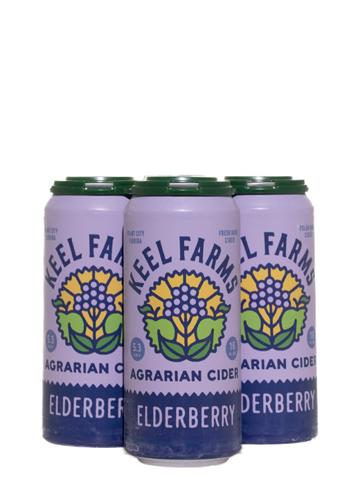 Keel Farms Elderberry Agrarian Cider 6pk Cans
