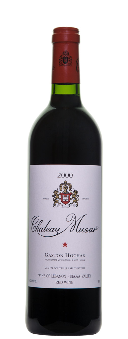 Udvej Arrowhead stempel 2000 Chateau Musar Estate Red | B-21 Fine Wine & Spirits