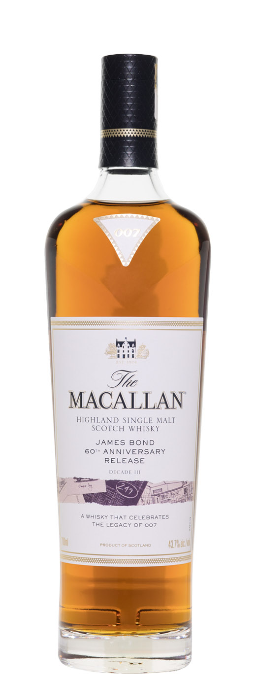 The Macallan James Bond 60th Anniversary Decade 3 Single Malt Scotch Whisky  700ml