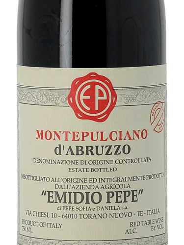 2020 Emidio Pepe Montepulciano Vigneto Casa Pepe